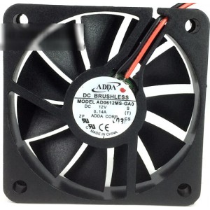 ADDA AD0612MS-GA0 12V 0.14A 2wires Cooling Fan